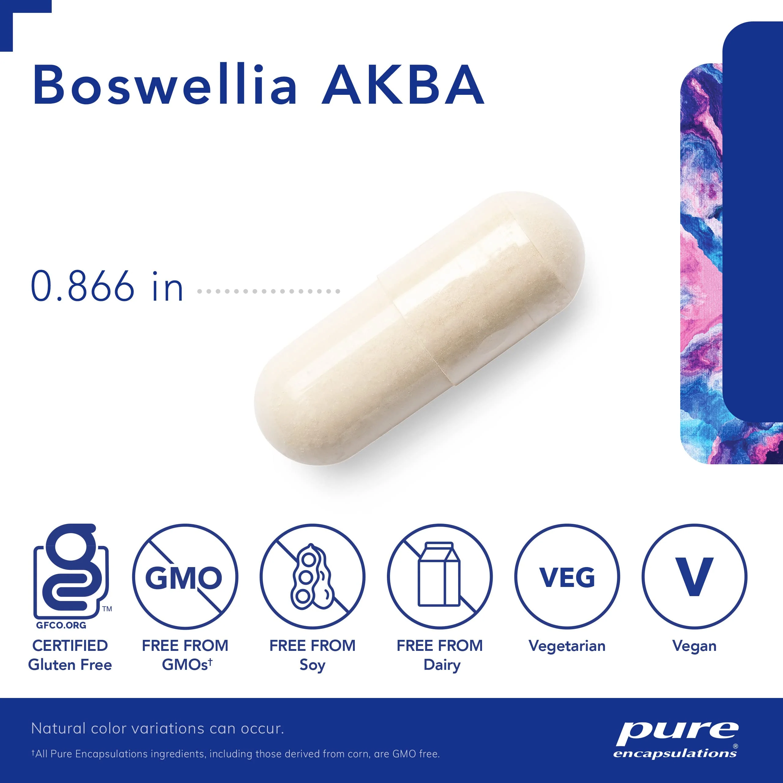 Pure Encapsulations Boswellia AKBA - Supports Joint Health, Colon, Immune System, Gastrointestinal Tract & Cell Health* - with 5-LOXIN Boswellia Extract - Vegan & Non-GMO - 60 Capsules - Image 7