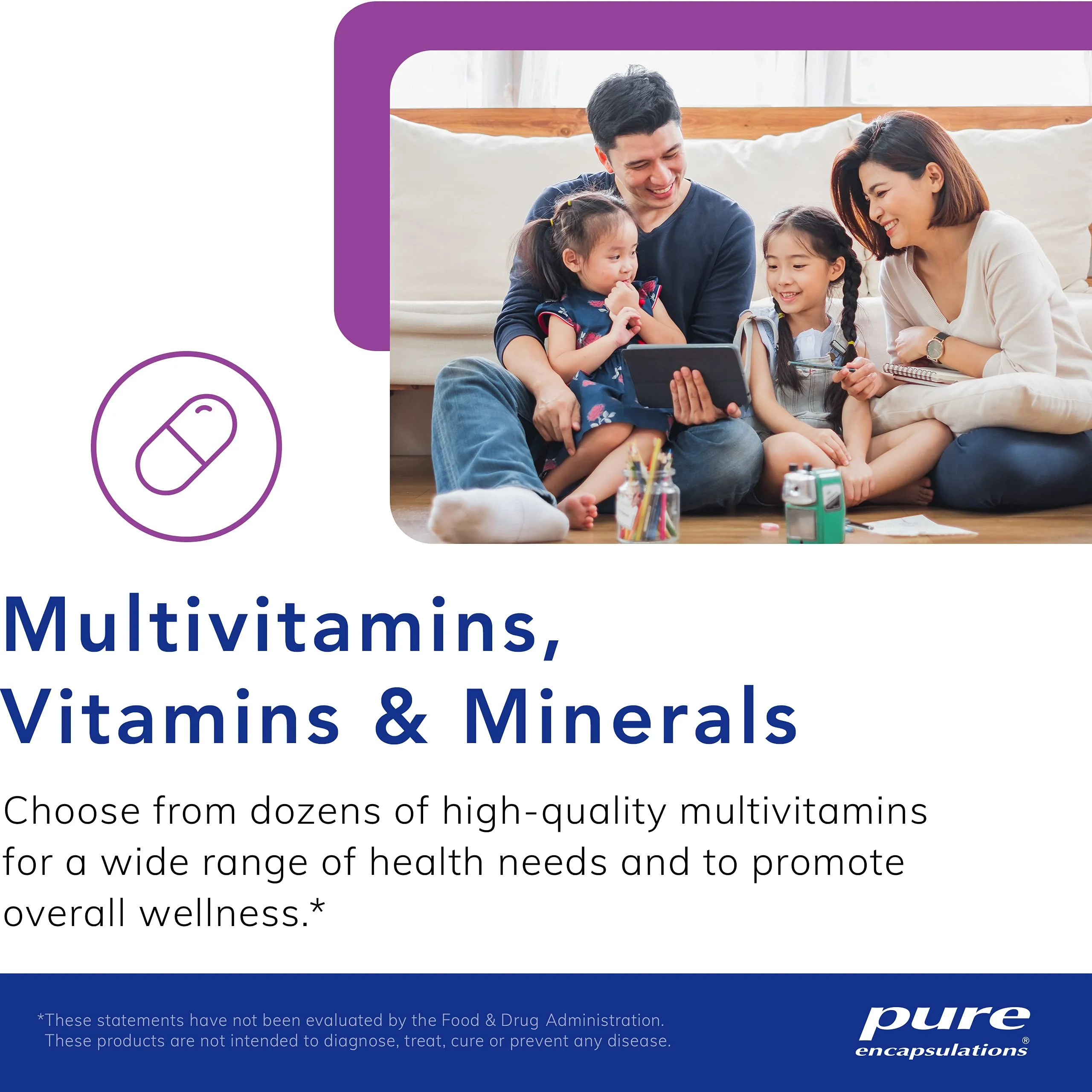 Pure Encapsulations Nutrient 950 with Vitamin K 180's - Multivitamin & Mineral Supplement - Bone & Arterial Support* - Optimal Absorption - Gluten Free & Non-GMO - 180 Capsules - Image 4