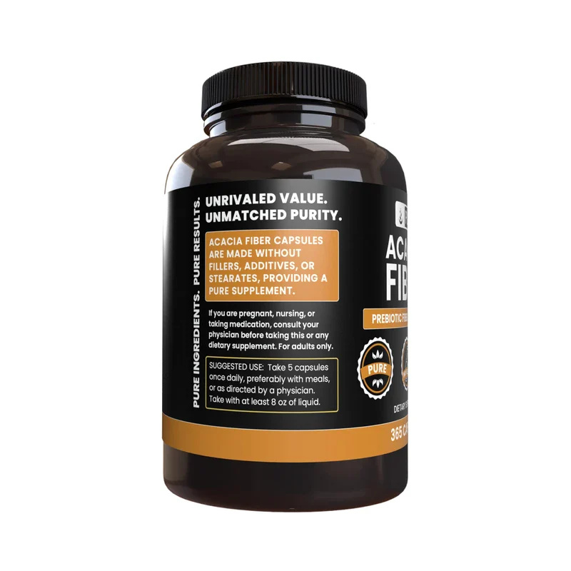 Pure Original Ingredients Acacia Fiber (365 Capsules) No Magnesium Or Rice Fillers, Always Pure, Lab Verified - Image 3