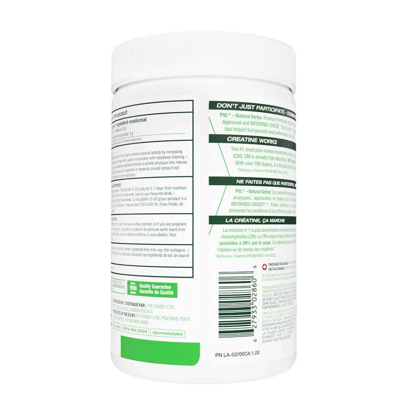 PVL 100% Pure Creatine | Creatine Monohydrate Micronized Powder | Pre-Workout Supplement | 300 g | Unflavoured - Image 7