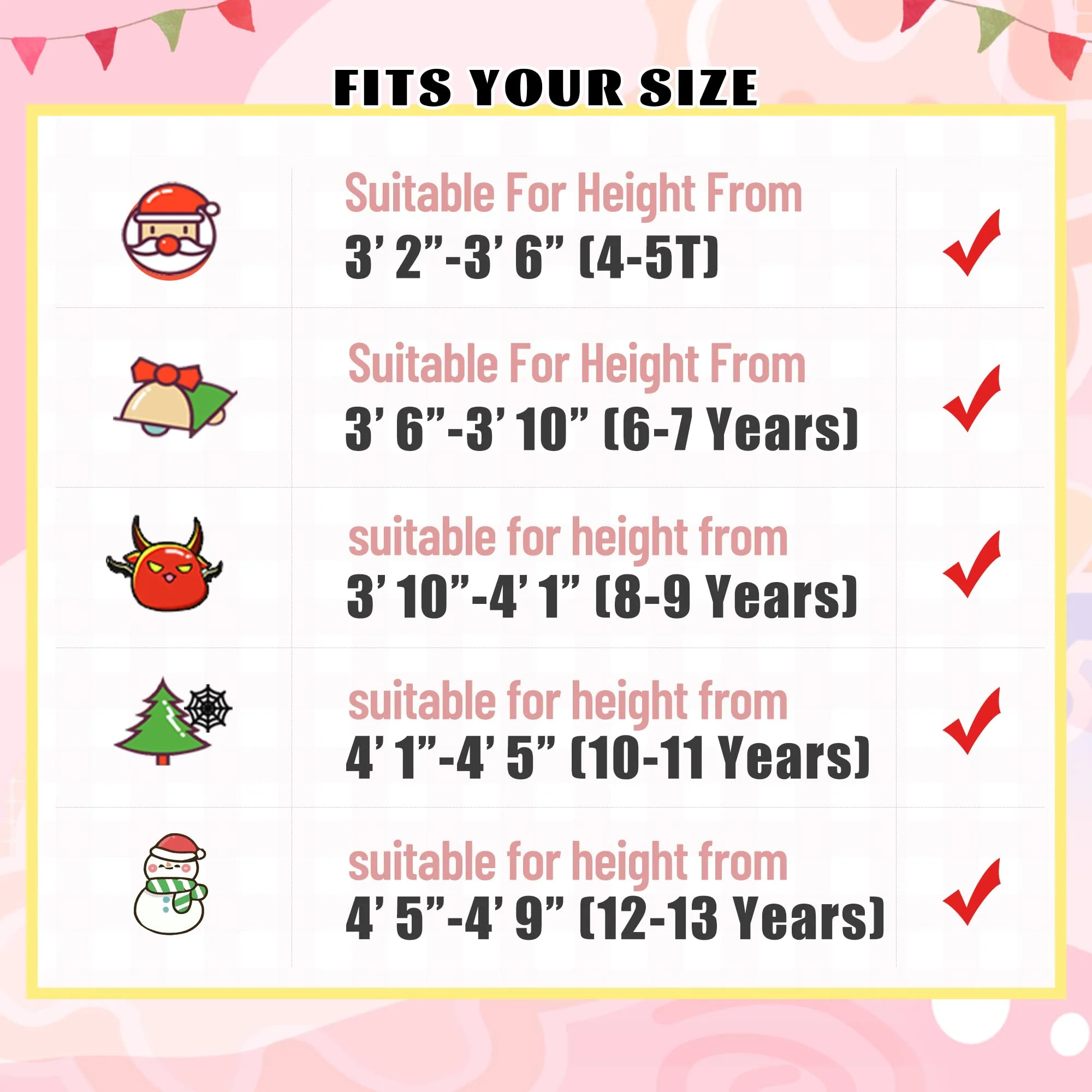 QSTYLE Unisex Children Bear Onesie, Halloween Costume Christmas Pajamas For Girls and Boys 10-11Y Yellow - Image 2