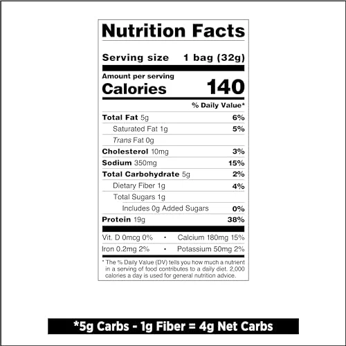Quest Nutrition Sour Cream & Onion Protein Chips, 19g Protein, 4g Net Carbs, Low Carb, Gluten Free, 1.1 oz (Pack of 12) - Image 8