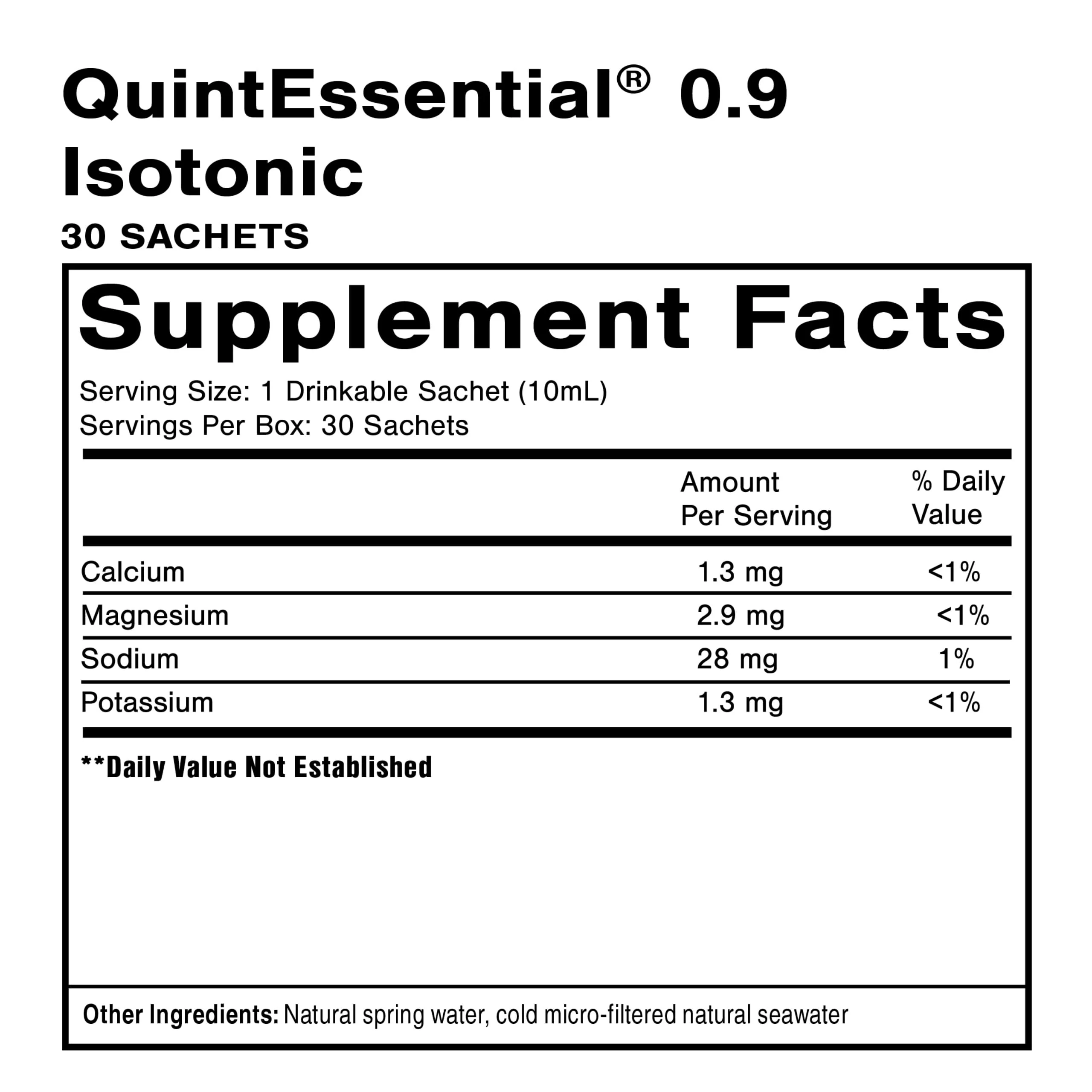 Quicksilver Scientific Original Quinton Isotonic Solution with Sea Water Minerals + Alpine Spring Water - Liquid Hydration, Electrolyte + Multi Minerals Supplement (30 Single Serving Vials) - Image 4
