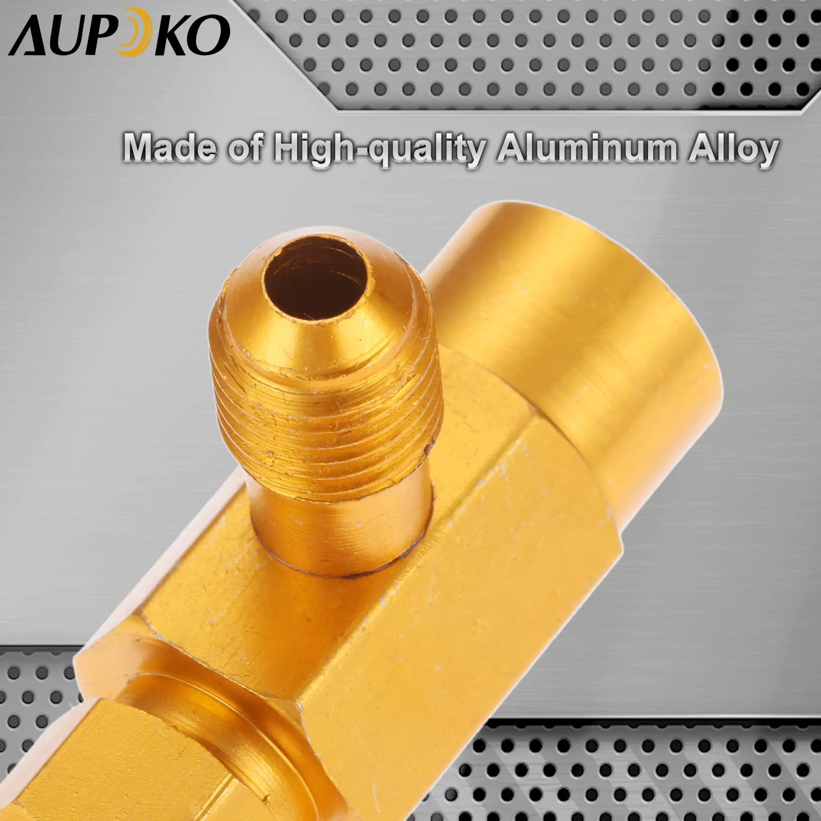 R134A Self-Sealing Can Tap with Right Hand Thread, R134A Valve Tool Bottle Opener with 1/2" Female R-H Thread and 1/4’’ SAE Male Connector, Fits for R134A Automotive Air Conditioning Charging - Image 4