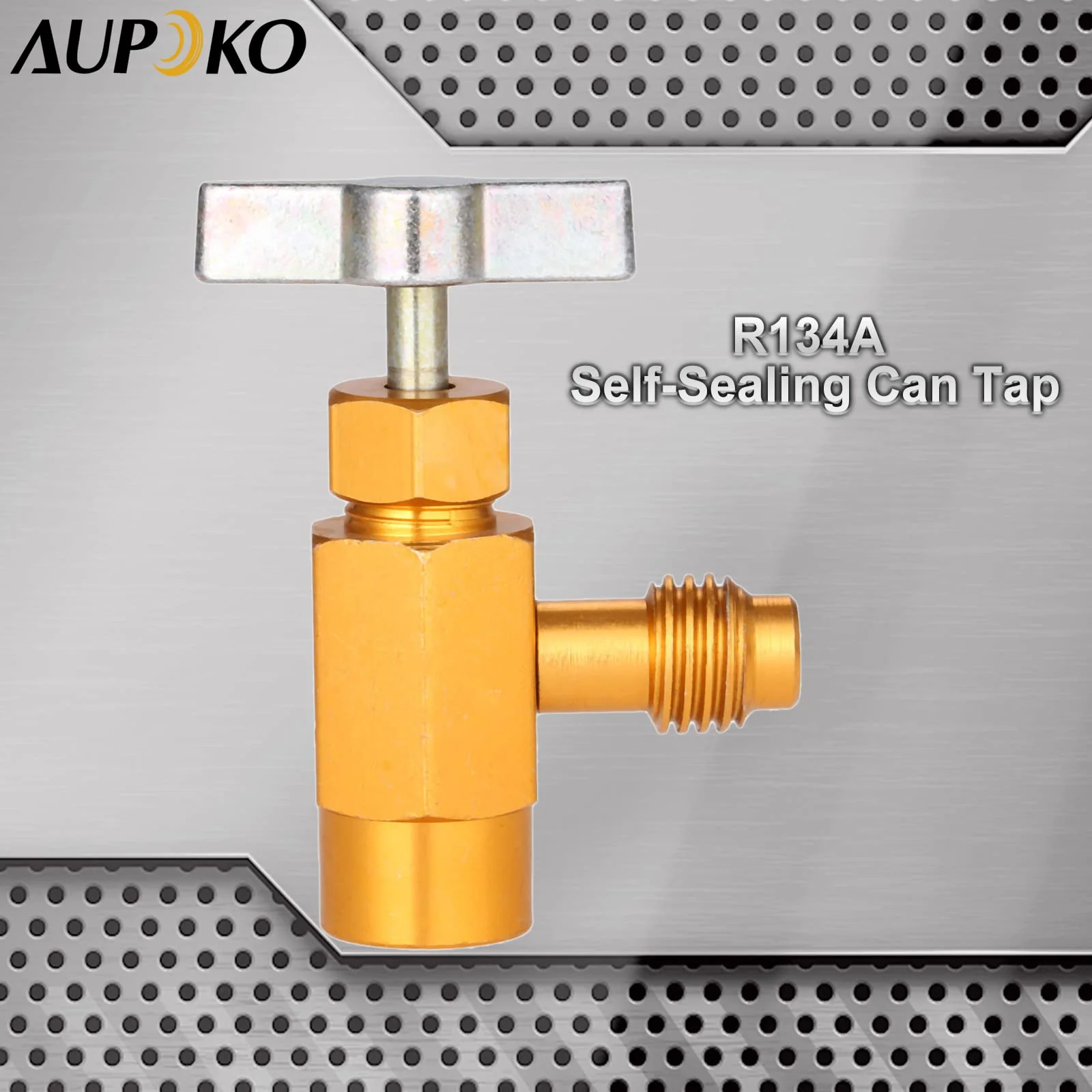 R134A Self-Sealing Can Tap with Right Hand Thread, R134A Valve Tool Bottle Opener with 1/2" Female R-H Thread and 1/4’’ SAE Male Connector, Fits for R134A Automotive Air Conditioning Charging - Image 7