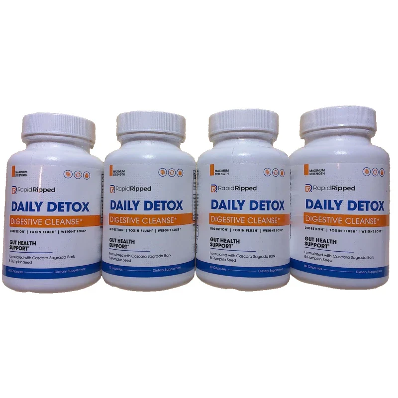 Rapid Ripped BUNDLE! (240) Rapid Ripped Daily Detox Max Strength Capsules BB 4/2026 - Image 3
