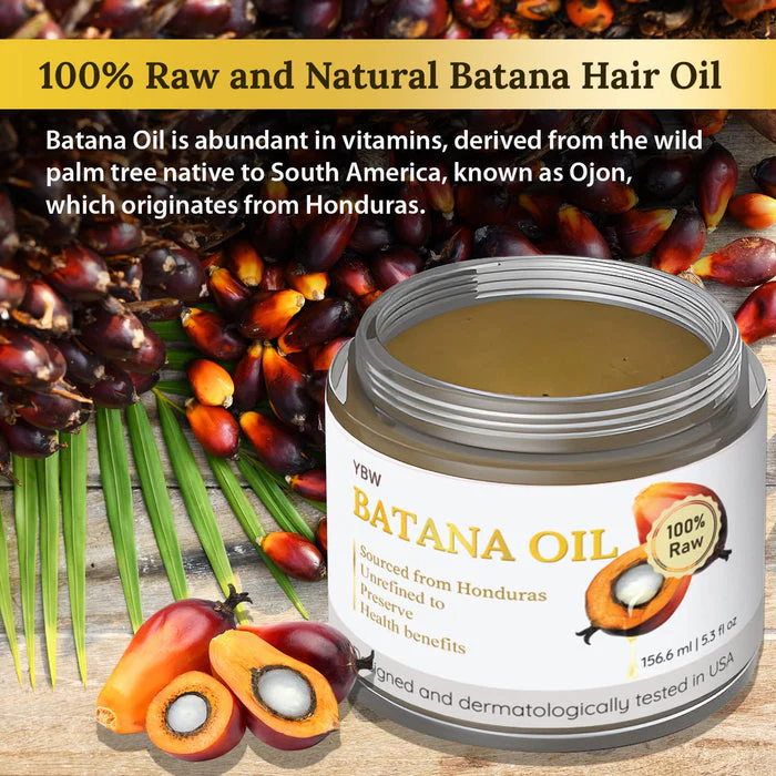 Raw Batana Oil for Hair Growth, 100% Natural, Pure, Unrefined and Organic Dr. Sebi Batana Oil Raw from Honduras Prevent Hair Loss and Enhances Hair Thickness in Men & Women - Image 6