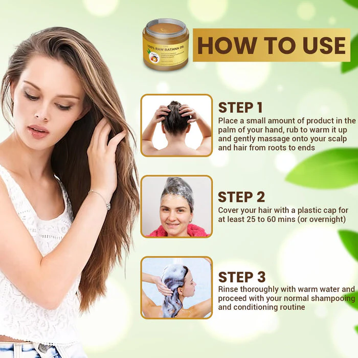 Raw Batana Oil from Honduras - 100% Natural & Organic Dr. Sebi Hair Growth Oil Solution for Men & Women, Raw, Unrefined, Enhances Thickness, Prevents Hair Loss - Image 4