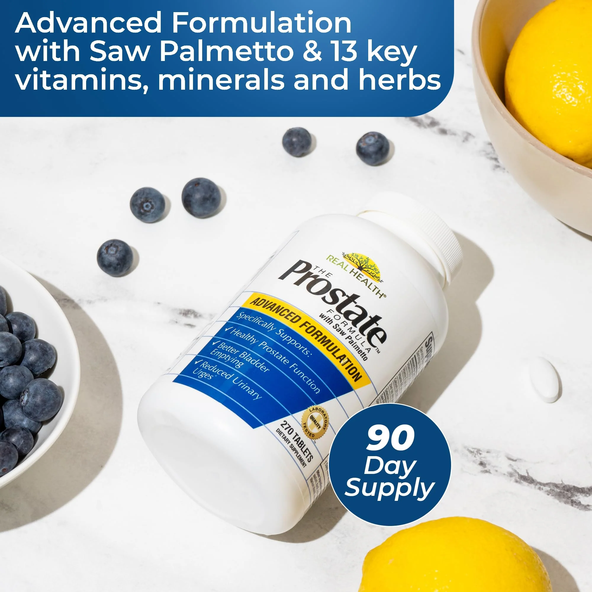 Real Health The Prostate Formula - Prostate Supplements for Men, Prostate Health, Prostate Relief, Saw Palmetto for Men, Prostate Vitamins - 270 Count - Image 6