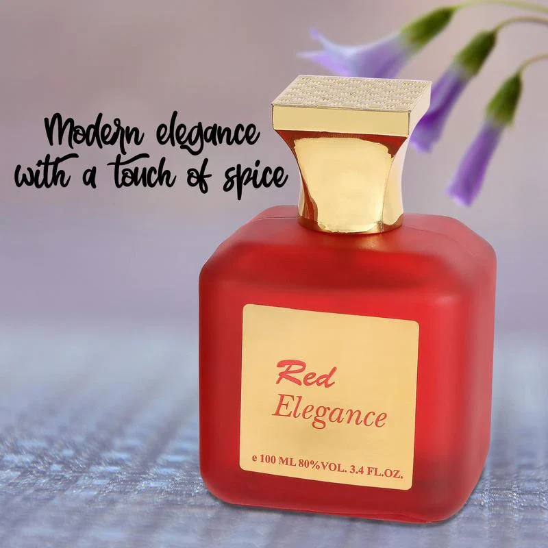 Red Elegance Eau de Parfum Natural Spray Perfume for Women 100ml/3.4fl.oz. - Fragrance for Women - Image 4