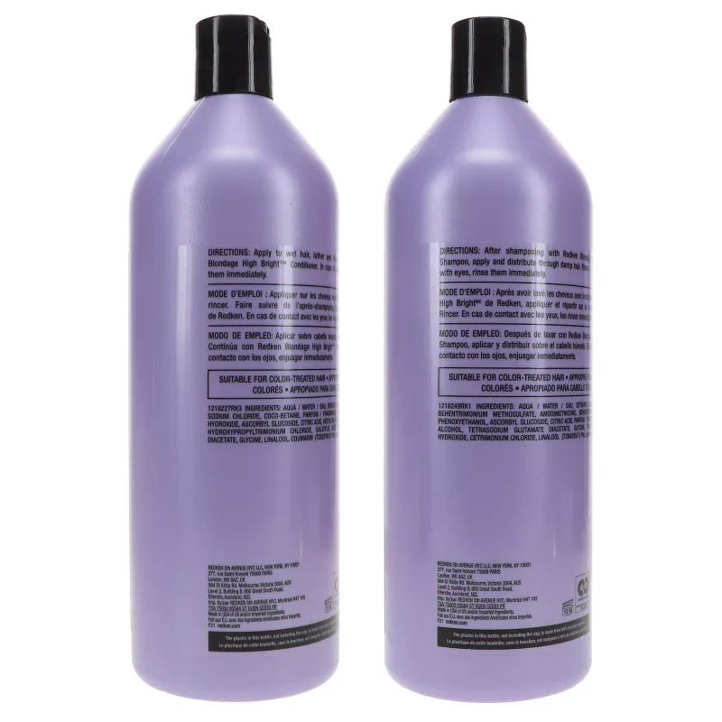 Redken Blondage High Bright Shampoo 33.8 oz & Conditioner 33.8 oz Combo Pack - Image 3