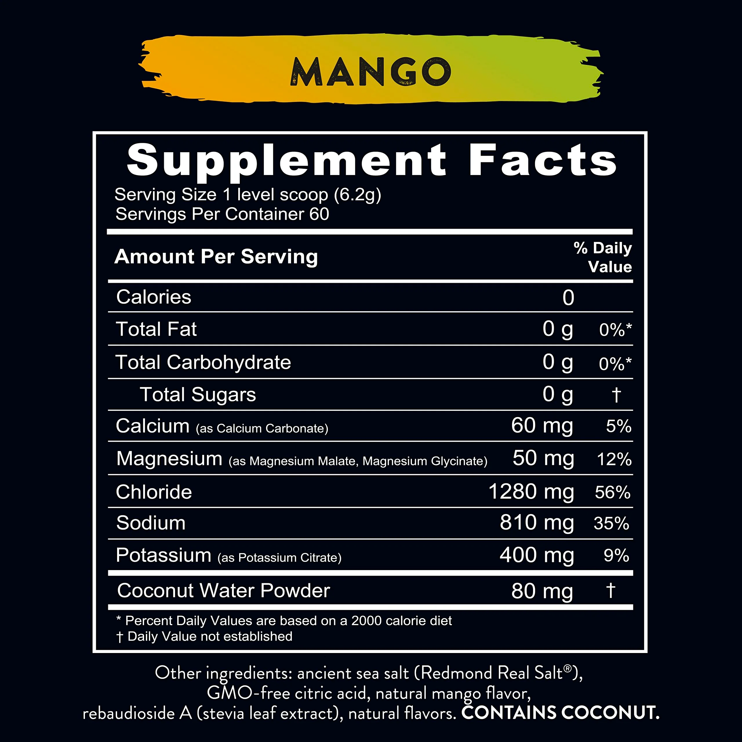 REDMOND Re-Lyte Hydration Electrolyte Powder Mix (Mango) - Image 7