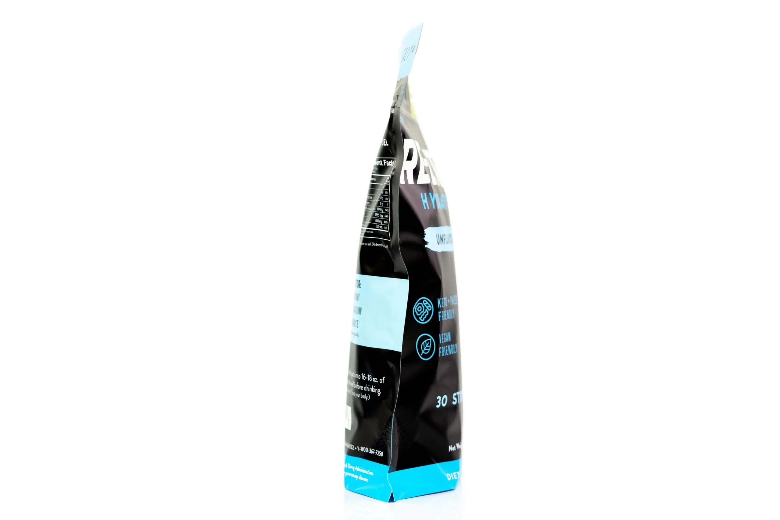 REDMOND Re-Lyte Hydration Electrolyte Powder Mix (Unflavored), 30 Stick Packs - Image 3