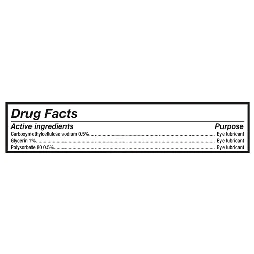 Refresh Optive MEGA-3 Lubricant Eye Drops Preservative-Free Artificial Tears, 0.01 fl oz (0.4 mL), 60 Single-Use Containers - Image 3