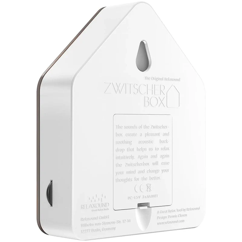 Relaxound Zwitscherbox Wood The Original Solid Wood Front Bamboo Bird Singing Natural Sounds Forest Atmosphere Soundbox - Image 2