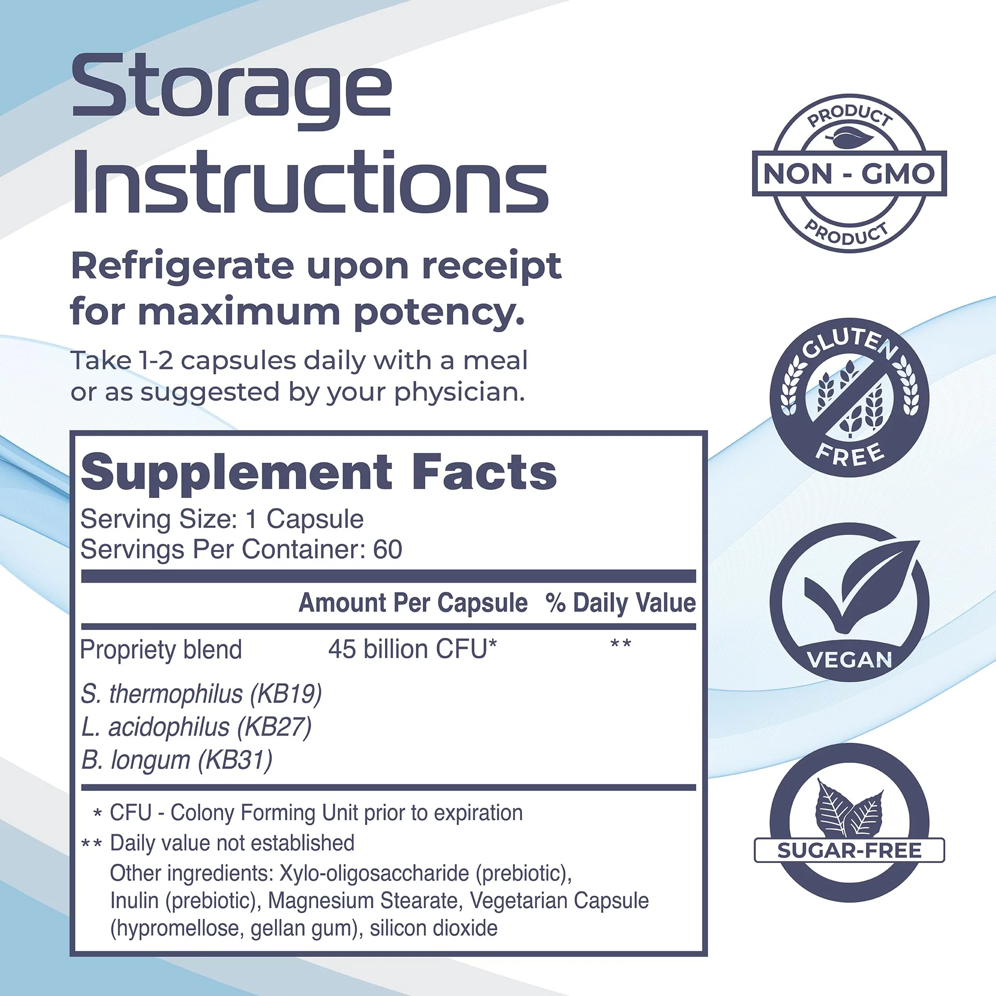 Renadyl Kidney Probiotic Supplement | Urea, Creatinine, & Uric Acid Support | 45 Billion CFUs | Clinically Tested, Non-GMO, & Made in USA, 180 Capsules (3 Bottles, 3 Month Supply) - Image 4