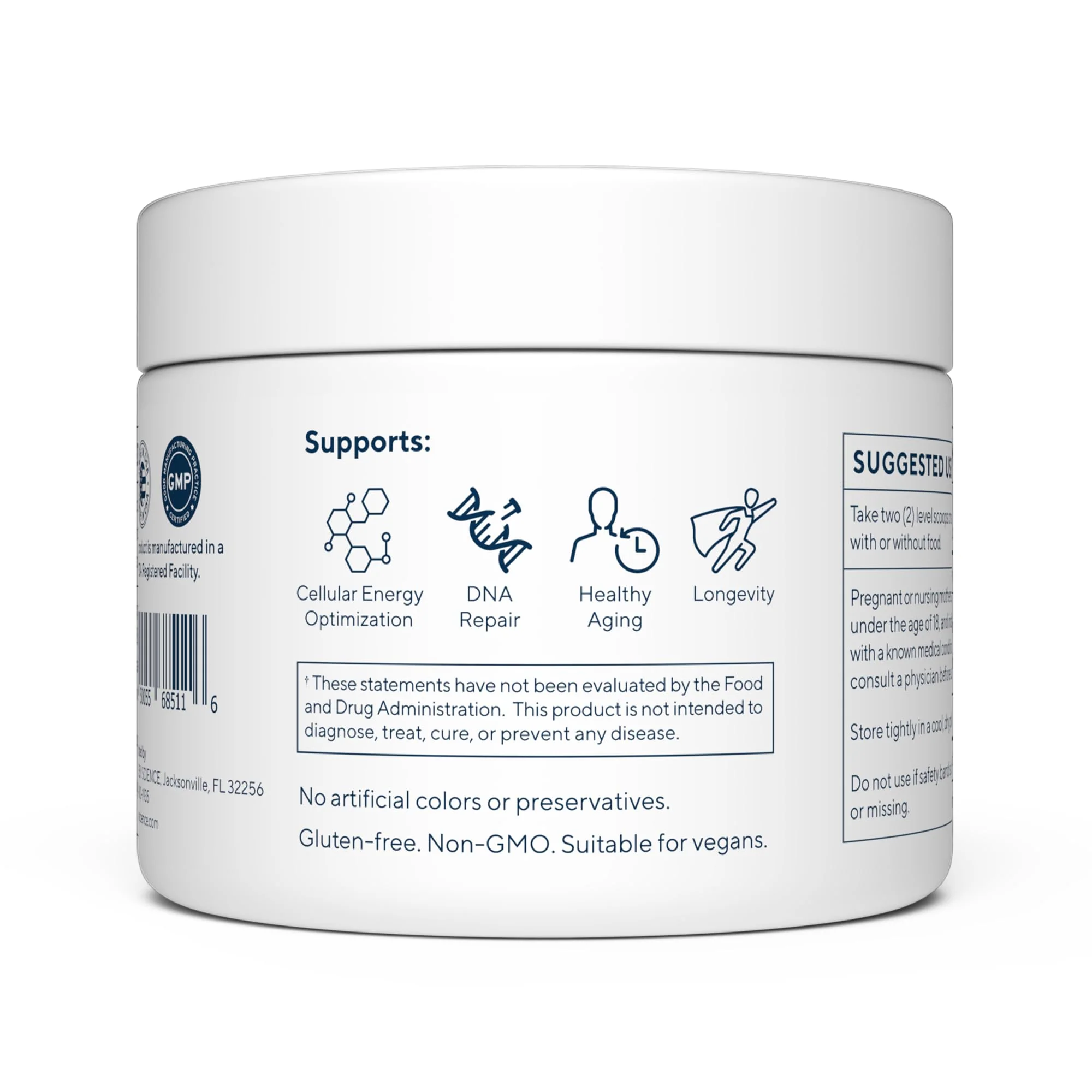 Renue By Science Nicotinamide Riboside | 1000mg Nicotinamide Powder - High Strength NR NAD Powder Sublingual Citrus Burst Flavor | Manufactured in The USA & Third-Party Tested | 60 Servings - Image 4
