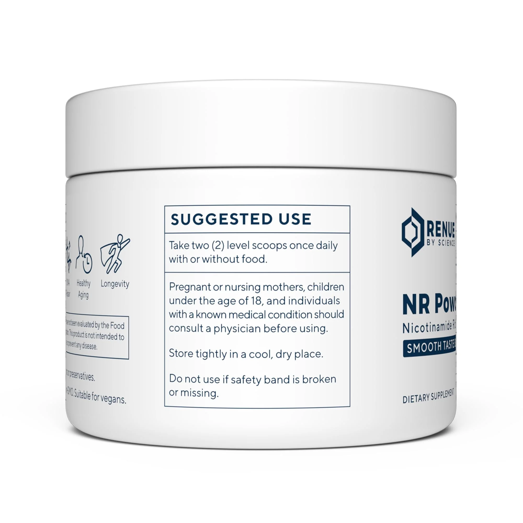 Renue By Science Nicotinamide Riboside | 1000mg Nicotinamide Powder - High Strength NR NAD Powder Sublingual Citrus Burst Flavor | Manufactured in The USA & Third-Party Tested | 60 Servings - Image 7