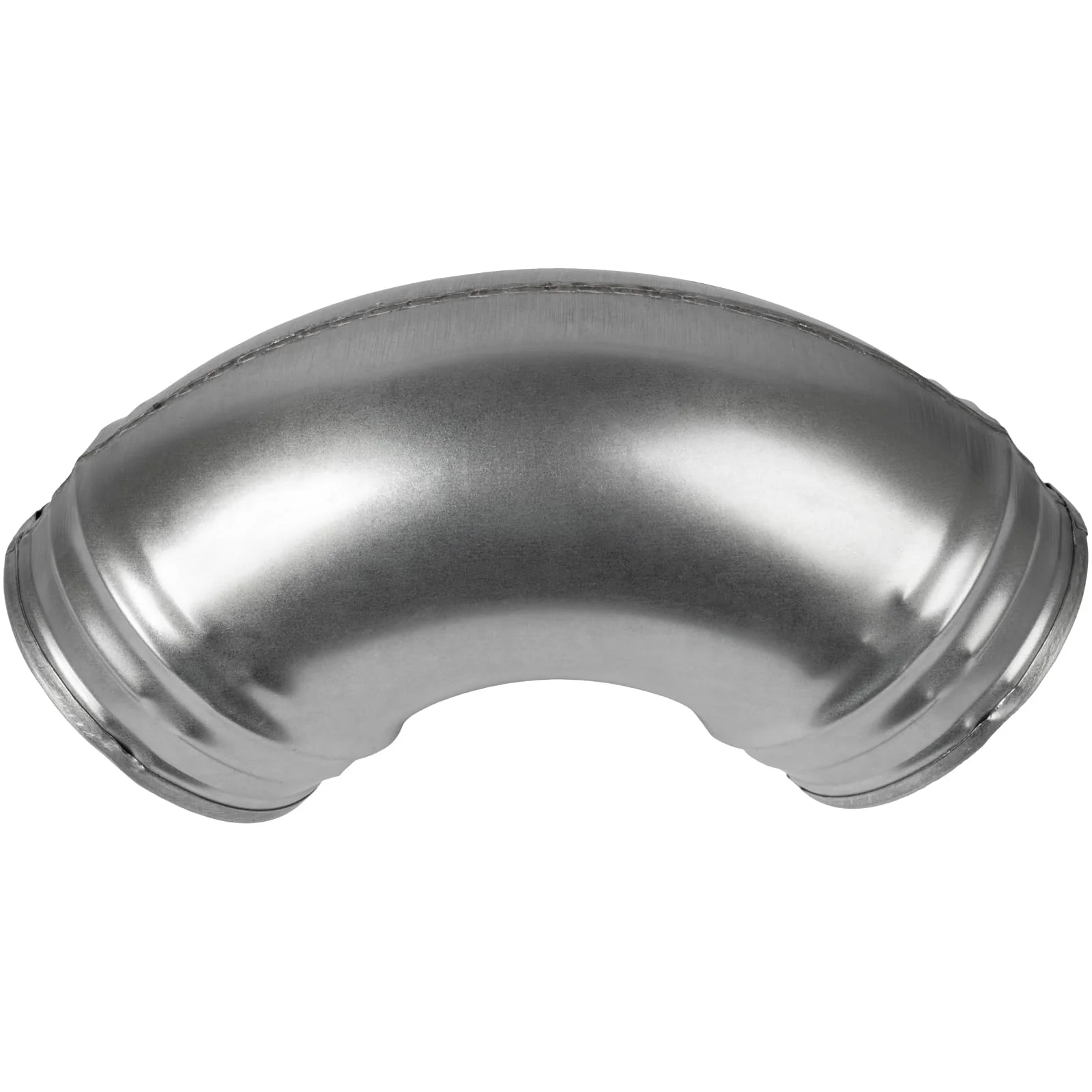 Repa Market 4" Inch 90° Degree Duct Male Fit Connector - Round Metal Inlet-Outlet Elbow Bend - Galvanized Steel Dryer Vent Pipe Adapter for HVAC Home or Industrial Ventilation - Image 4
