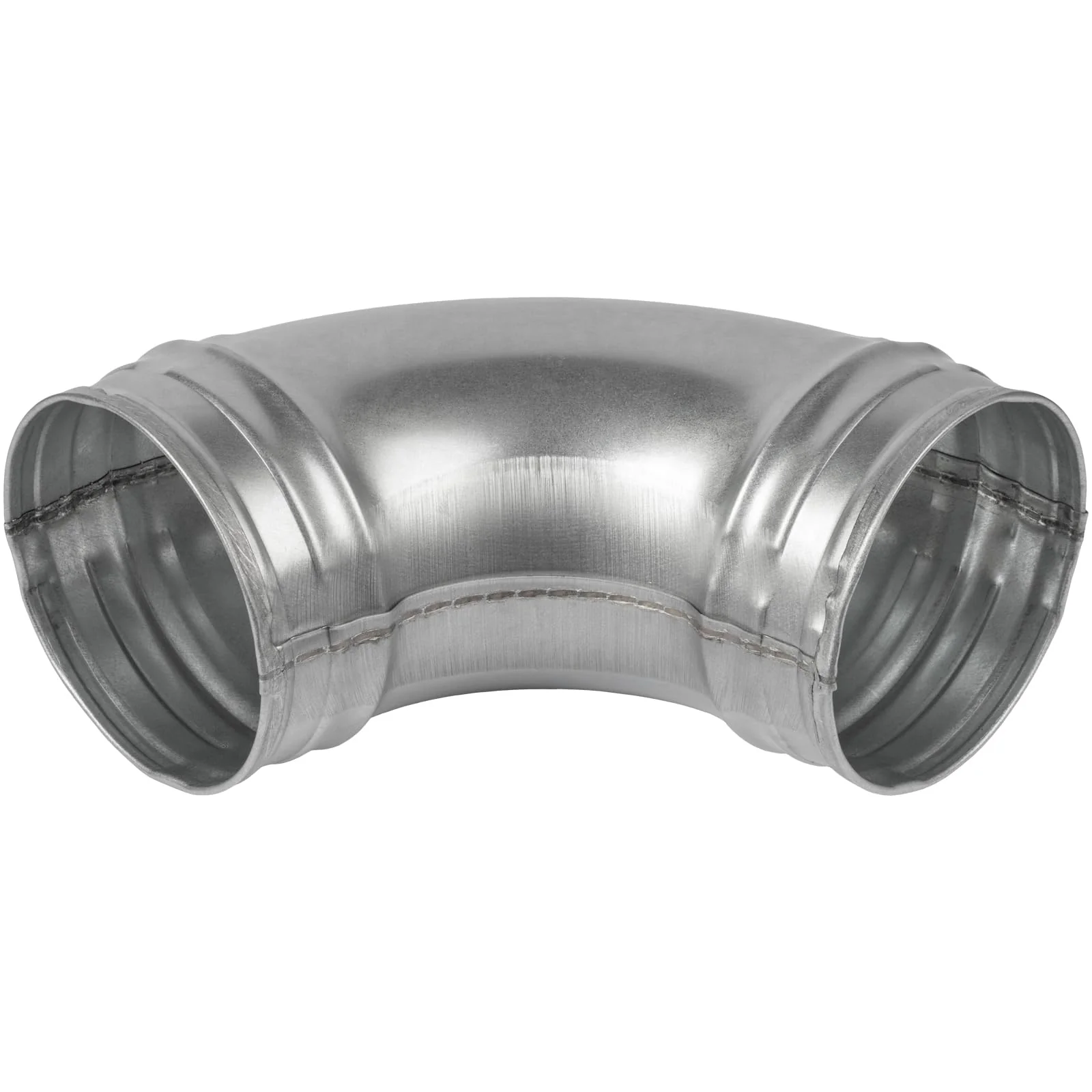 Repa Market 4" Inch 90° Degree Duct Male Fit Connector - Round Metal Inlet-Outlet Elbow Bend - Galvanized Steel Dryer Vent Pipe Adapter for HVAC Home or Industrial Ventilation - Image 8