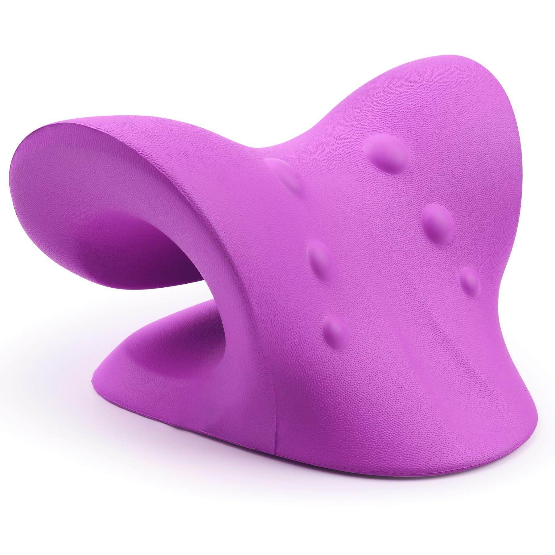 RESTCLOUD Neck and Shoulder Relaxer, Cervical Traction Device for TMJ Pain Relief and Cervical Spine Alignment, Chiropractic Pillow, Neck Stretcher (Purple) - Image 8
