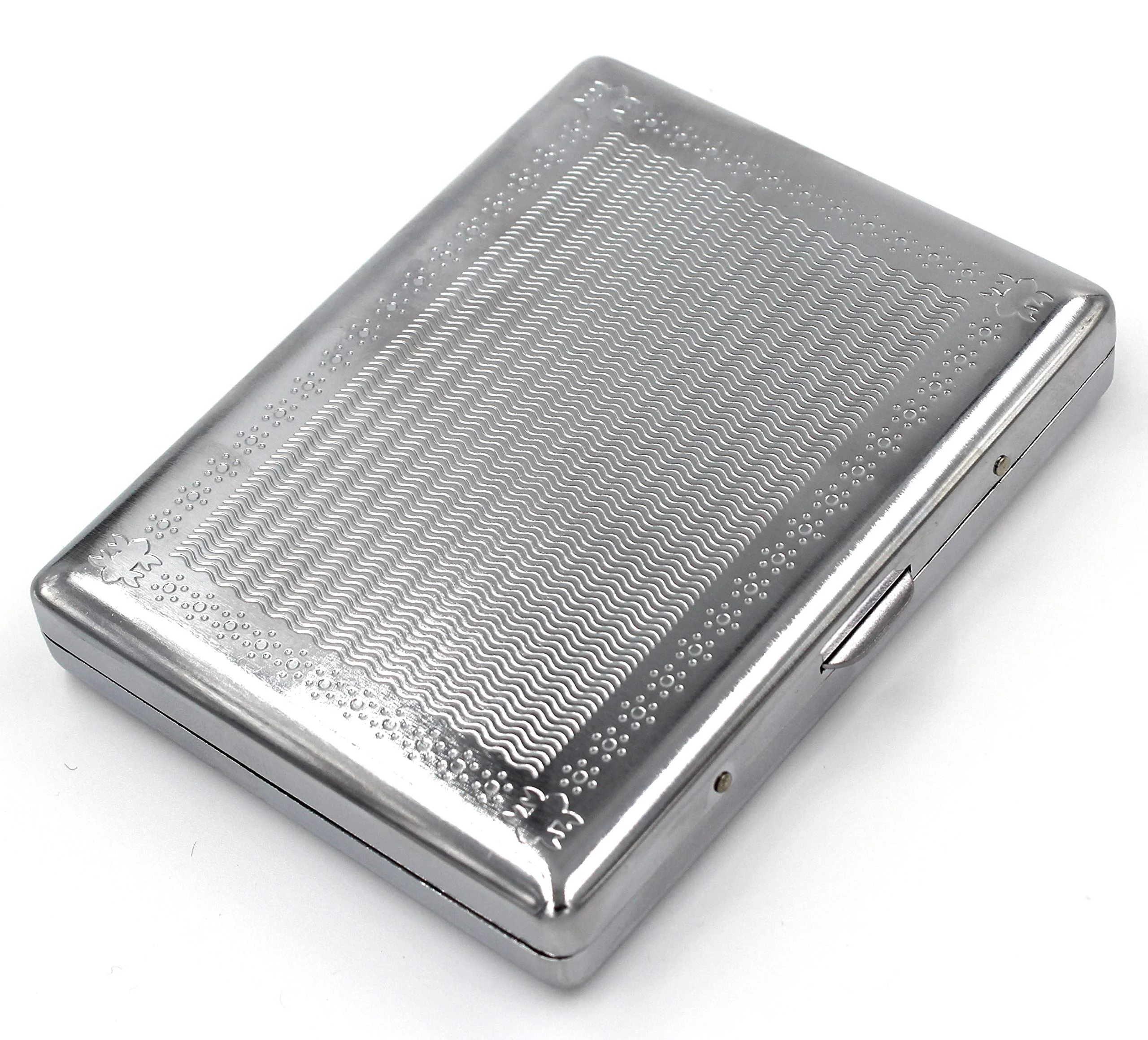 Retro Cigarette Case Victorian Style Metal Holder for Regular, King and 100's Size Credit Card Holder Pocket RFID Protective Security Wallet (Lin-L100) - Image 6