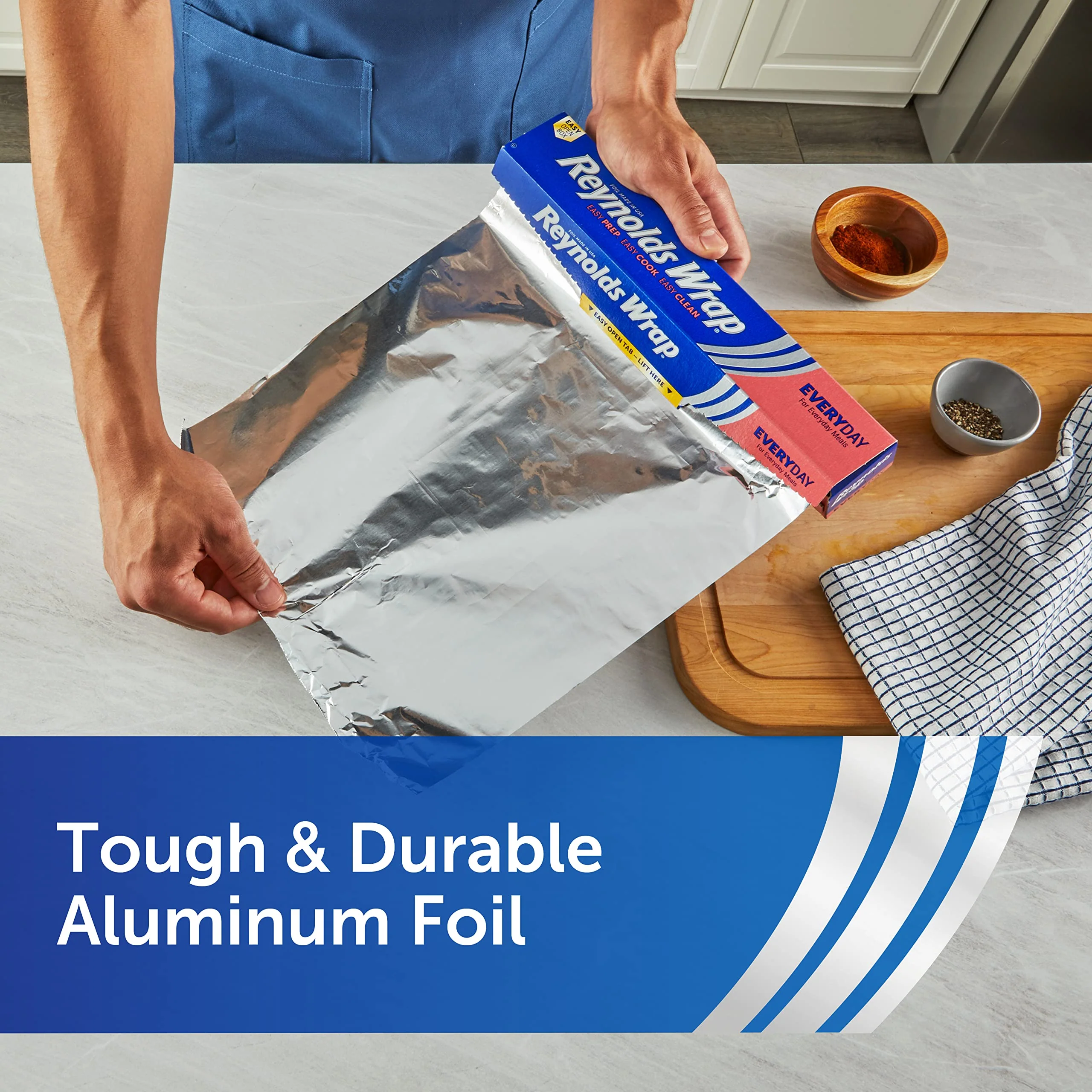 Reynolds Wrap Standard Aluminum Foil, 2 boxes of 175 Square Feet (350 Total) - Image 6