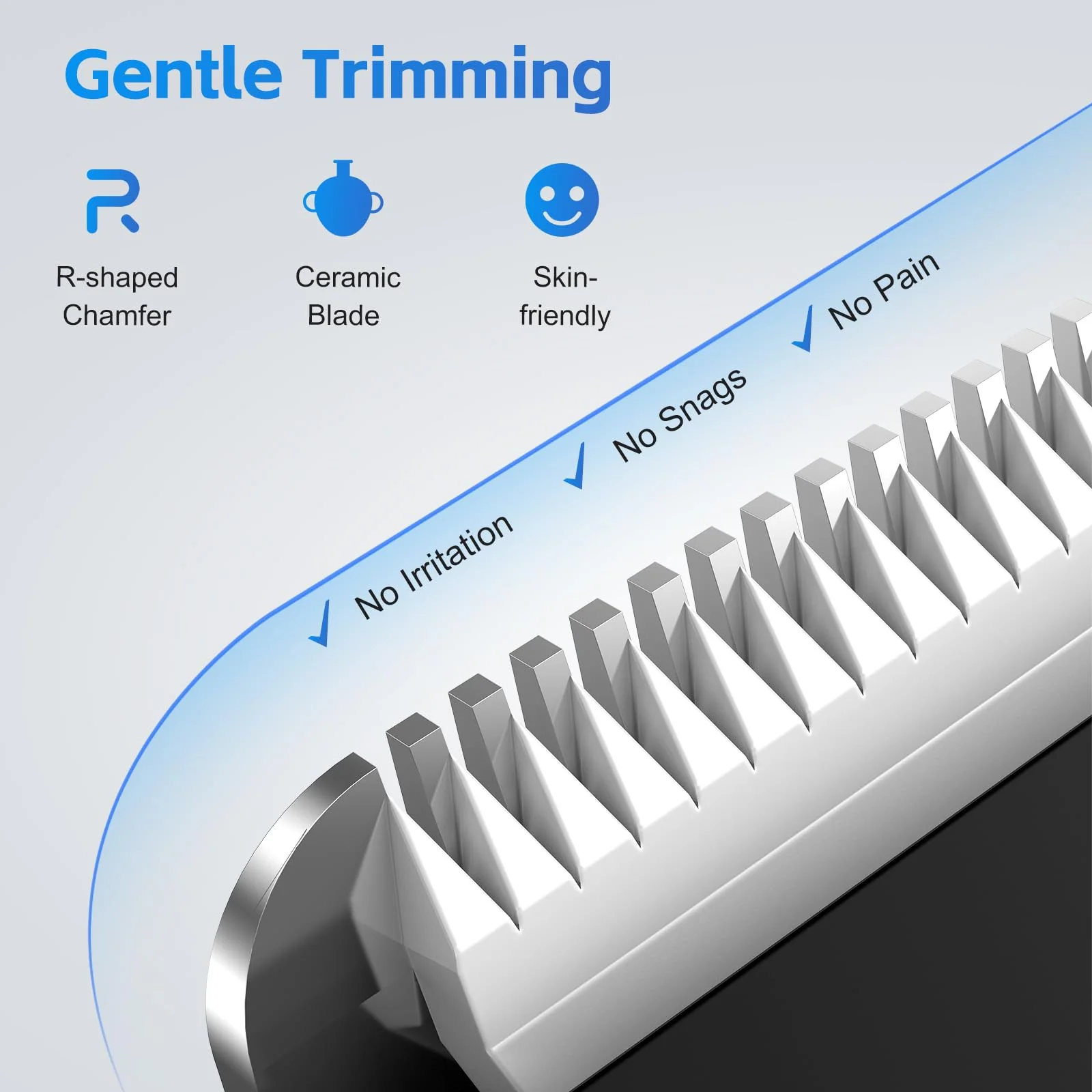 REYOLL Body Hair Trimmer for Men: Manscape Electric Razor, Versatile Hair Trimmer for Groin, Beard, Nose/Ear Hair, Waterproof & USB-C Rechargeable,Travel Lock,Christmas Gifts for Men - Image 5