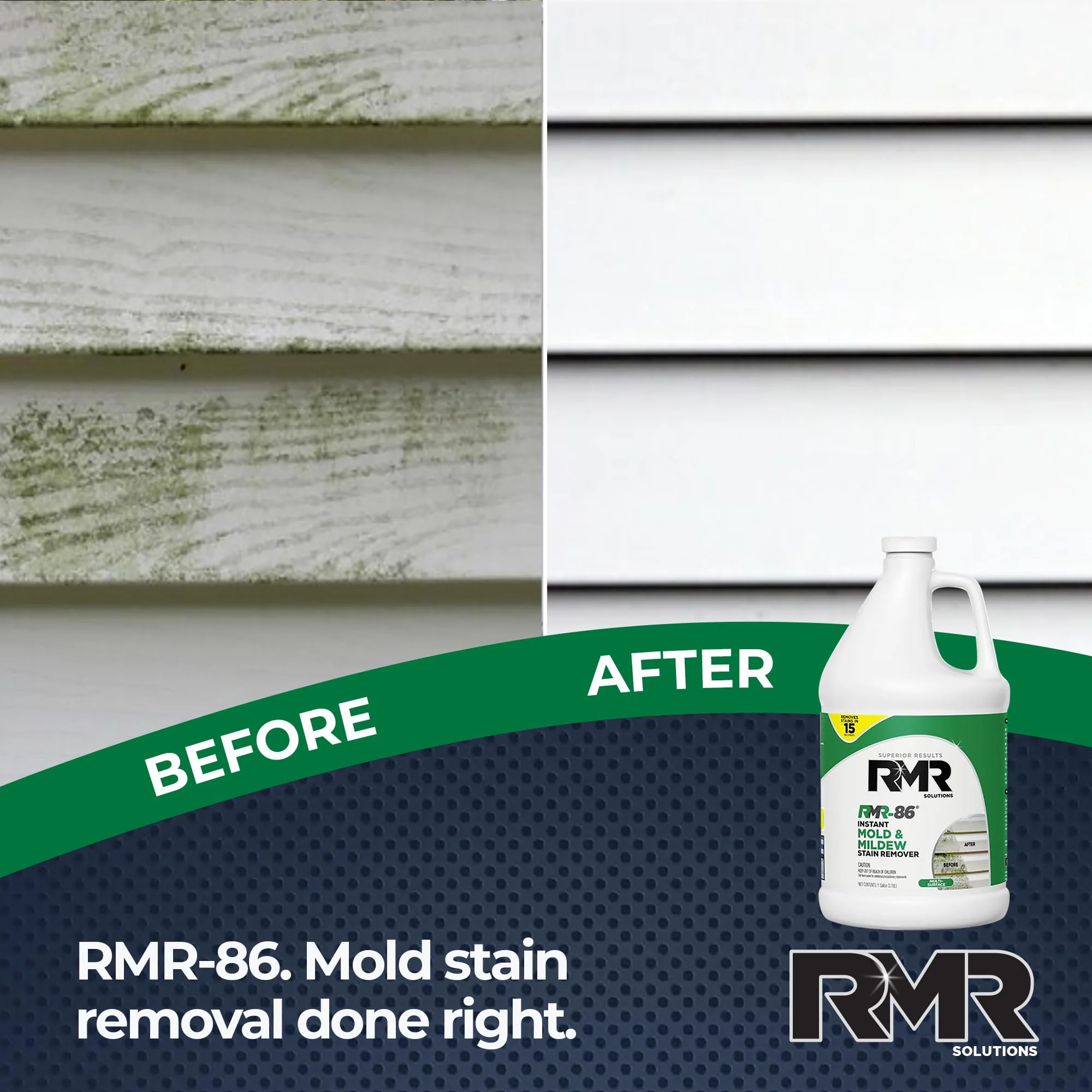 RMR-86 Instant Mold and Mildew Stain Remover Spray - Scrub Free Formula, 4 Pack - 1 Gallon - Image 7