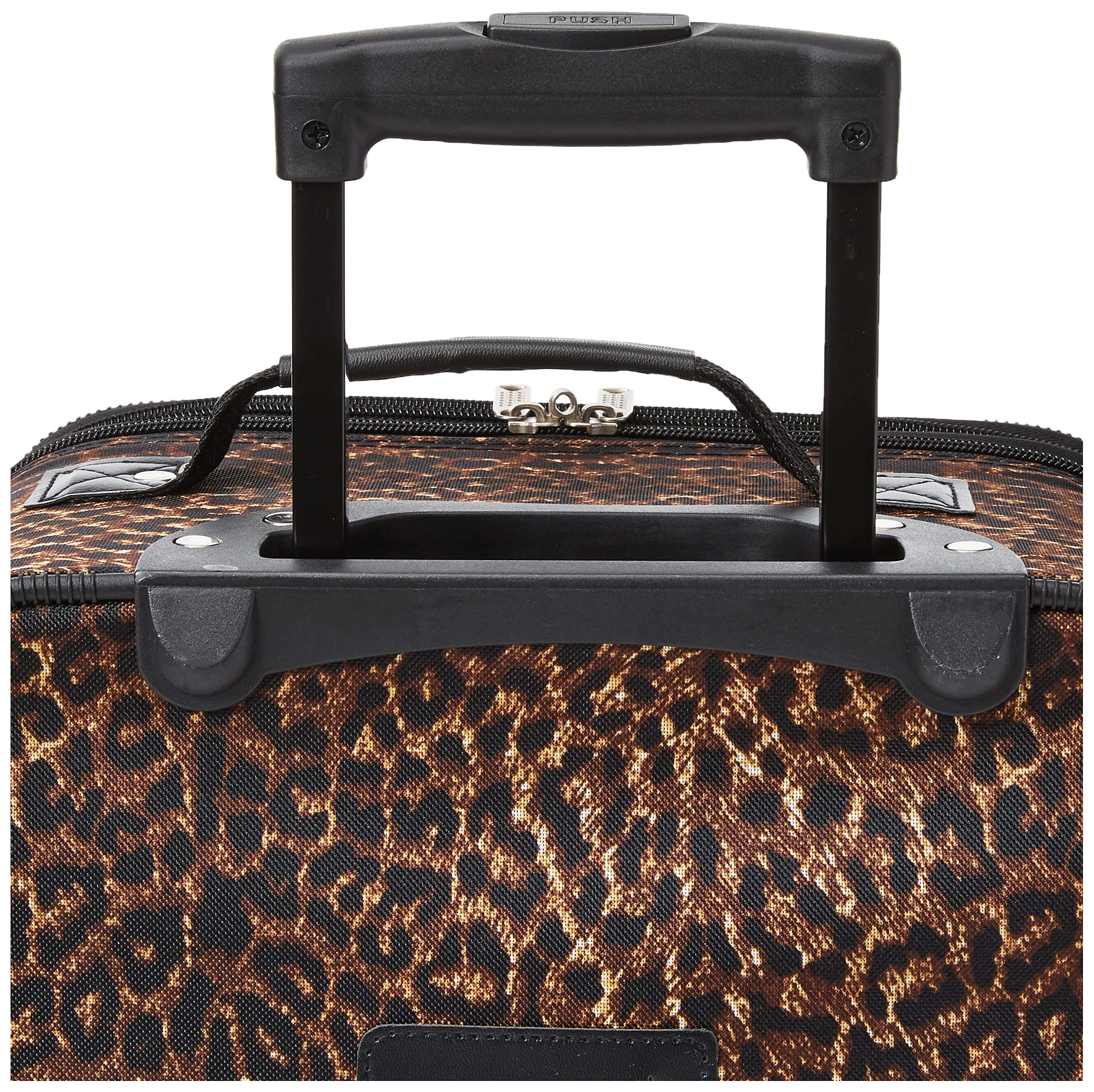 Rockland Fashion Softside Upright Luggage Set, Leopard, 2-Piece (14/19) - Image 4