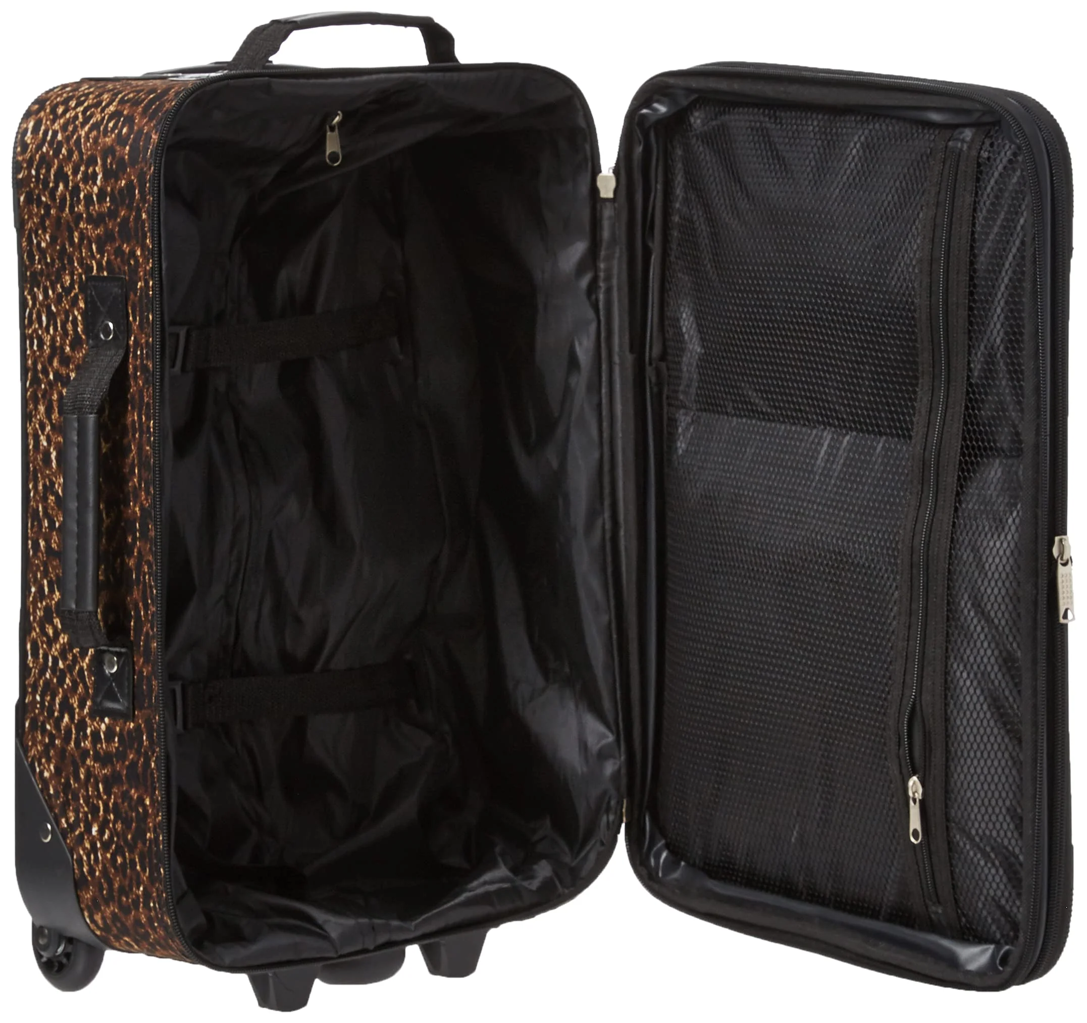 Rockland Fashion Softside Upright Luggage Set, Leopard, 2-Piece (14/19) - Image 5