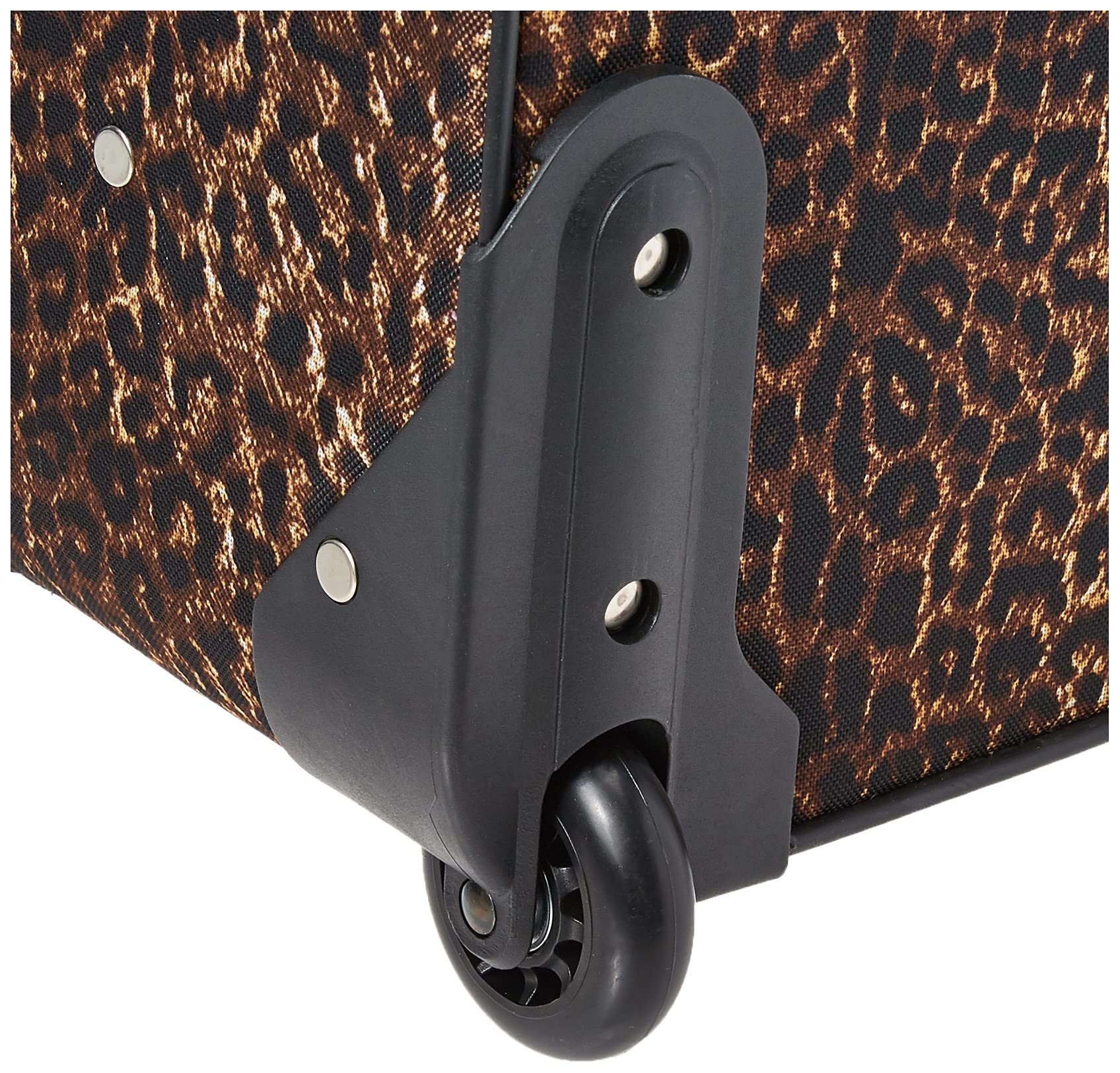 Rockland Fashion Softside Upright Luggage Set, Leopard, 2-Piece (14/19) - Image 7