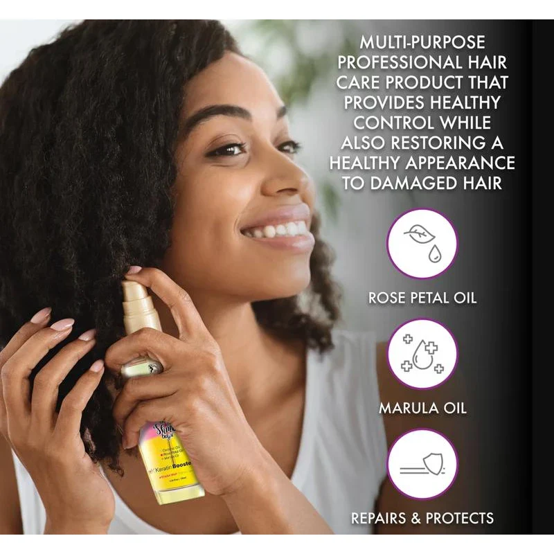 Royale Flawless Magic Oil Hair Serum | Coconut Oil, Rose Petal Oil, & Marula Oil Haircare Smooth Daily Moisture Hydrate Nourishing Moisturizer - Image 4