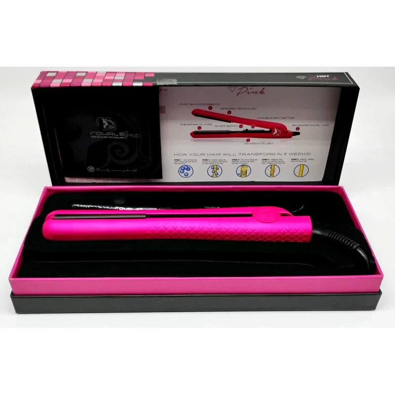 Royale Pro Hot Pink Ceramic Floating Plate Design Classic Flat Iron