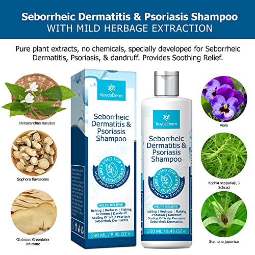 Roycederm Psoriasis Shampoo, Seborrheic Dermatitis Shampoo, Folliculitis Shampoo, Dandruff Shampoo, Scalp Psoriasis & Seborrheic Dermatitis Treatment, Dry Itchy Scalp Treatment - Image 8