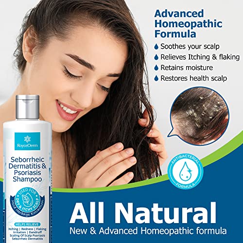 Roycederm Psoriasis Shampoo, Seborrheic Dermatitis Shampoo, Folliculitis Shampoo, Dandruff Shampoo, Scalp Psoriasis & Seborrheic Dermatitis Treatment, Dry Itchy Scalp Treatment - Image 9