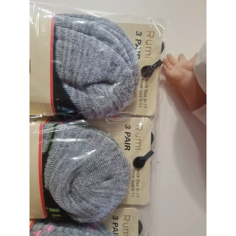 Rumi Apparel Socks Pair Size Sock Side 9-11 and Shoe Side 5-11 12 Pair - Image 3