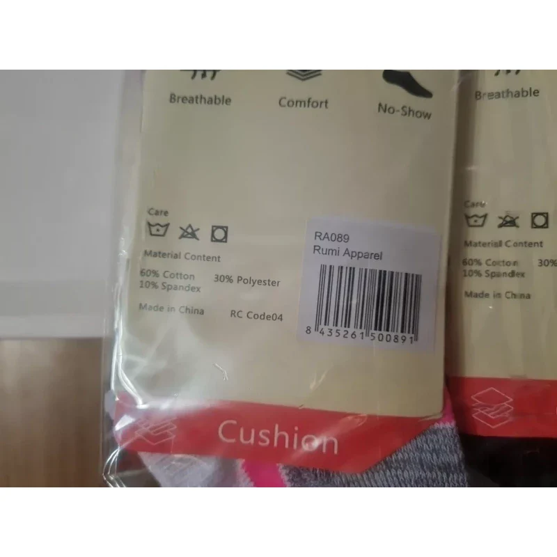 Rumi Apparel Socks Pair Size Sock Side 9-11 and Shoe Side 5-11 12 Pair - Image 4