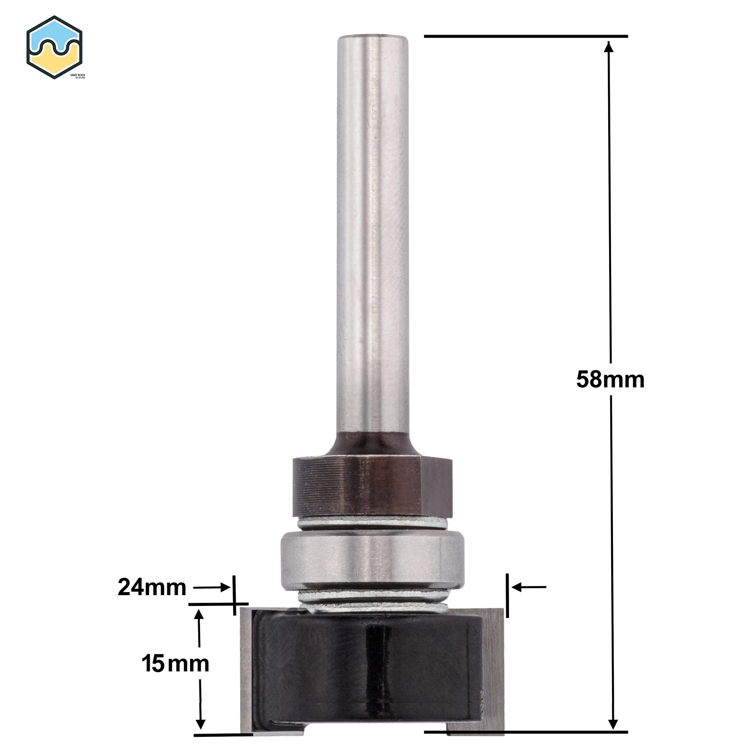 Sandy Beach Intumescent Router Bit - Intumescent Strip Recessing 1/4 Shank Router Drill Bit Cutter - 15mm x 24mm - Image 5