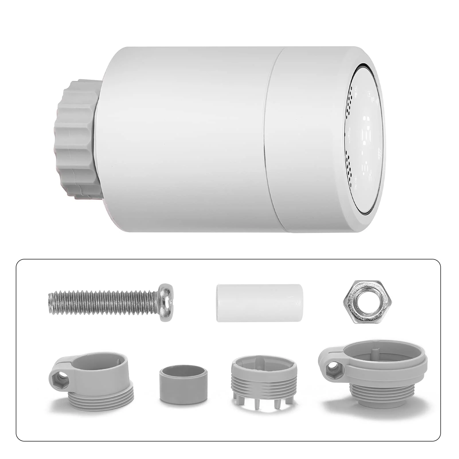 Sandy Beach Smart Trv, Smart Heating Radiator - Smart Radiator Valve, Smart Radiator Thermostat Valve with Zigbee TRV Radiator Valve Gateway Connecting to Amazon Alexa (Gateway + Thermostat) - Image 2