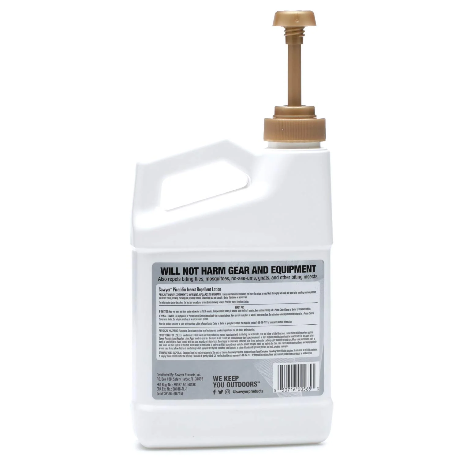 Sawyer Products SP565 Premium Insect Repellent with 20% Picaridin, 1-Quart Lotion Pump Dispenser,White - Image 2