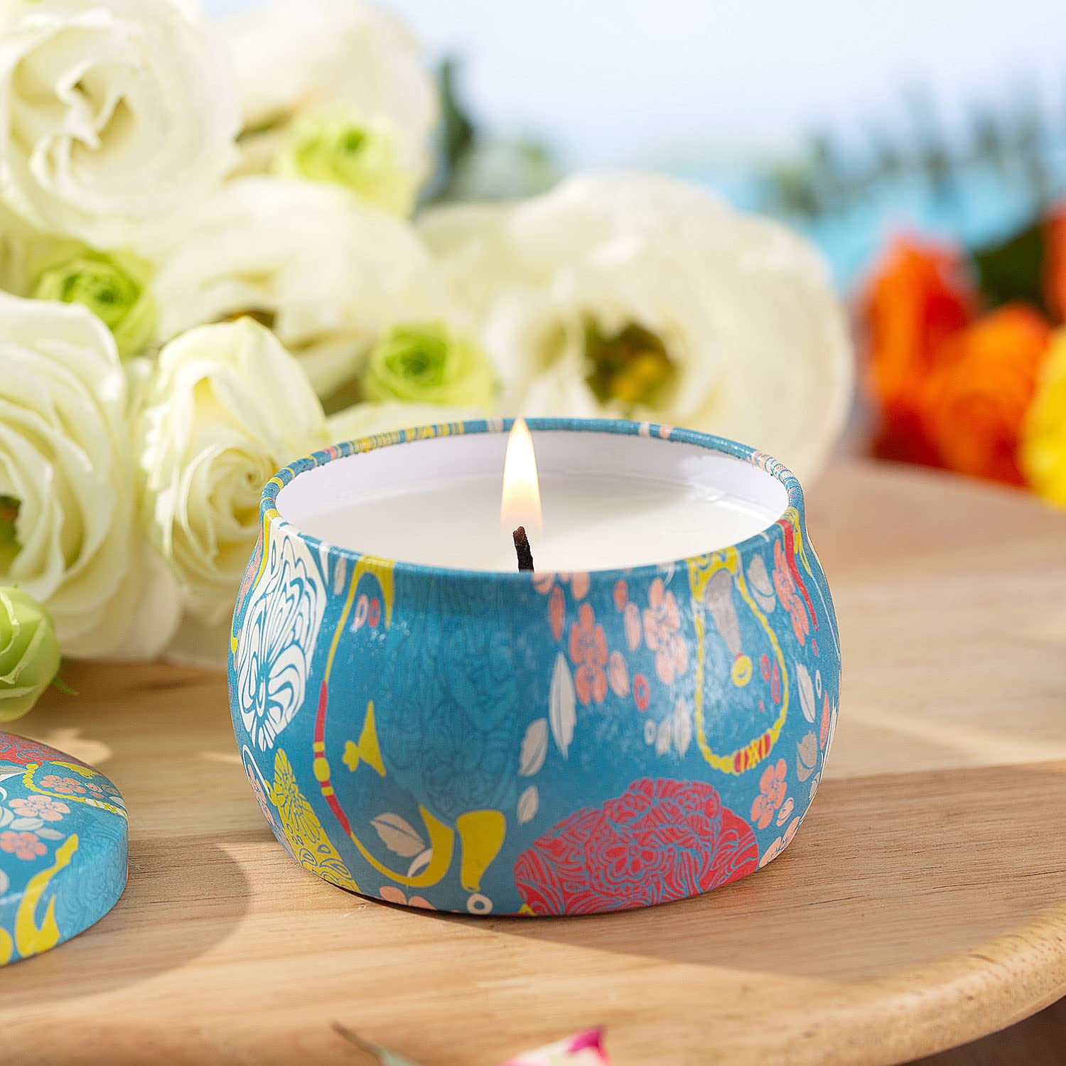 Scented Candles, 4 Packs 4.4oz Candle Set, Soy Candles for Home Scented, Aromatherapy Candle for Stress Relief, Bathing, Ideal Gifts for Women Birthday, Thanksgiving, Christmas, Get Well Soon Gifts - Image 4