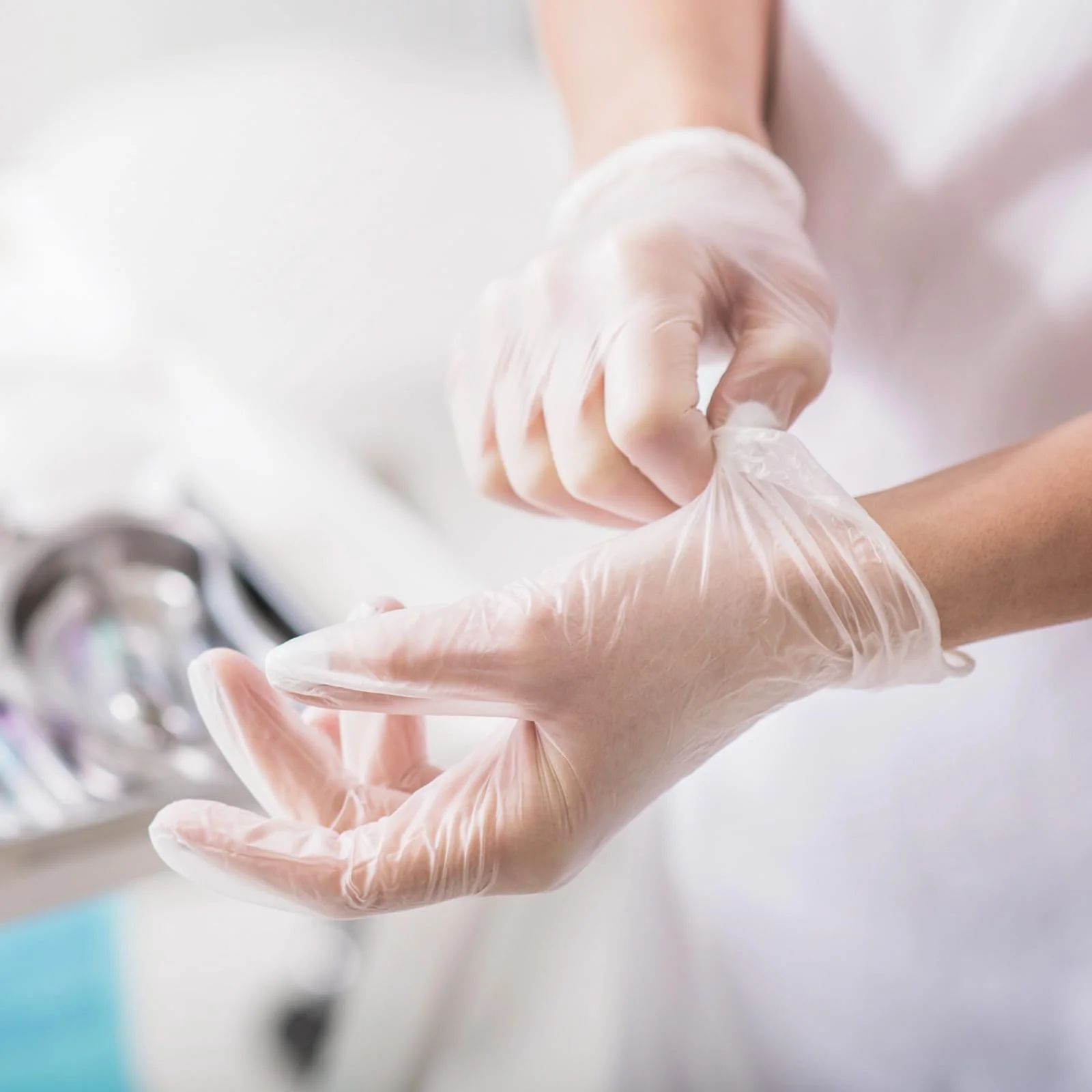 Schneider Clear Vinyl Exam Gloves, 4-mil, XL 1000-ct Case, Latex-Free, Disposable Gloves, Medical Gloves, Cleaning Gloves, Food Prep Gloves, Food Safe Rubber Gloves, Powder-Free, Non-Sterile - Image 7