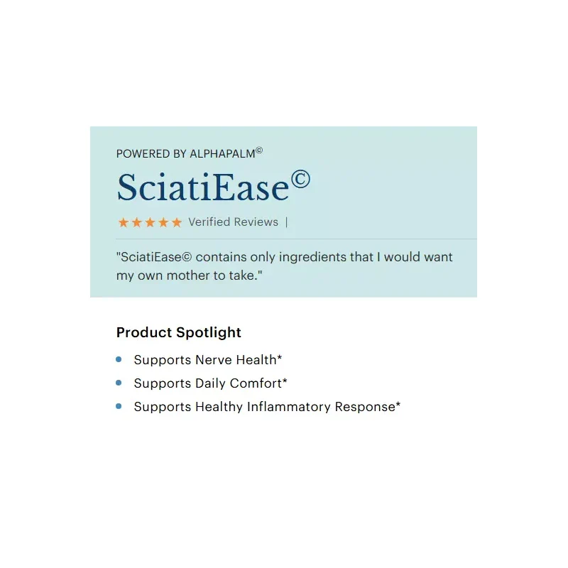 SciatiEase Supports Sciatic Nerve Health NEW 120 Capsules - Image 2