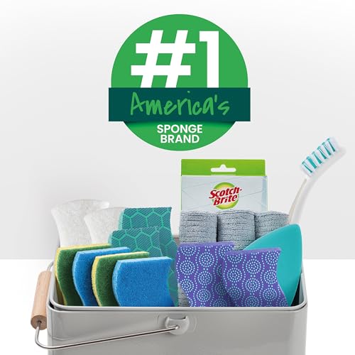 Scotch-Brite Heavy Duty Scrub Sponge, 24 Kitchen Sponges Designed for Tough Messes in the Kitchen that Last 3X Longer*, Best for Cast Iron Skillets and Outdoor Grills, Flexible, Durable, and Strong - Image 2