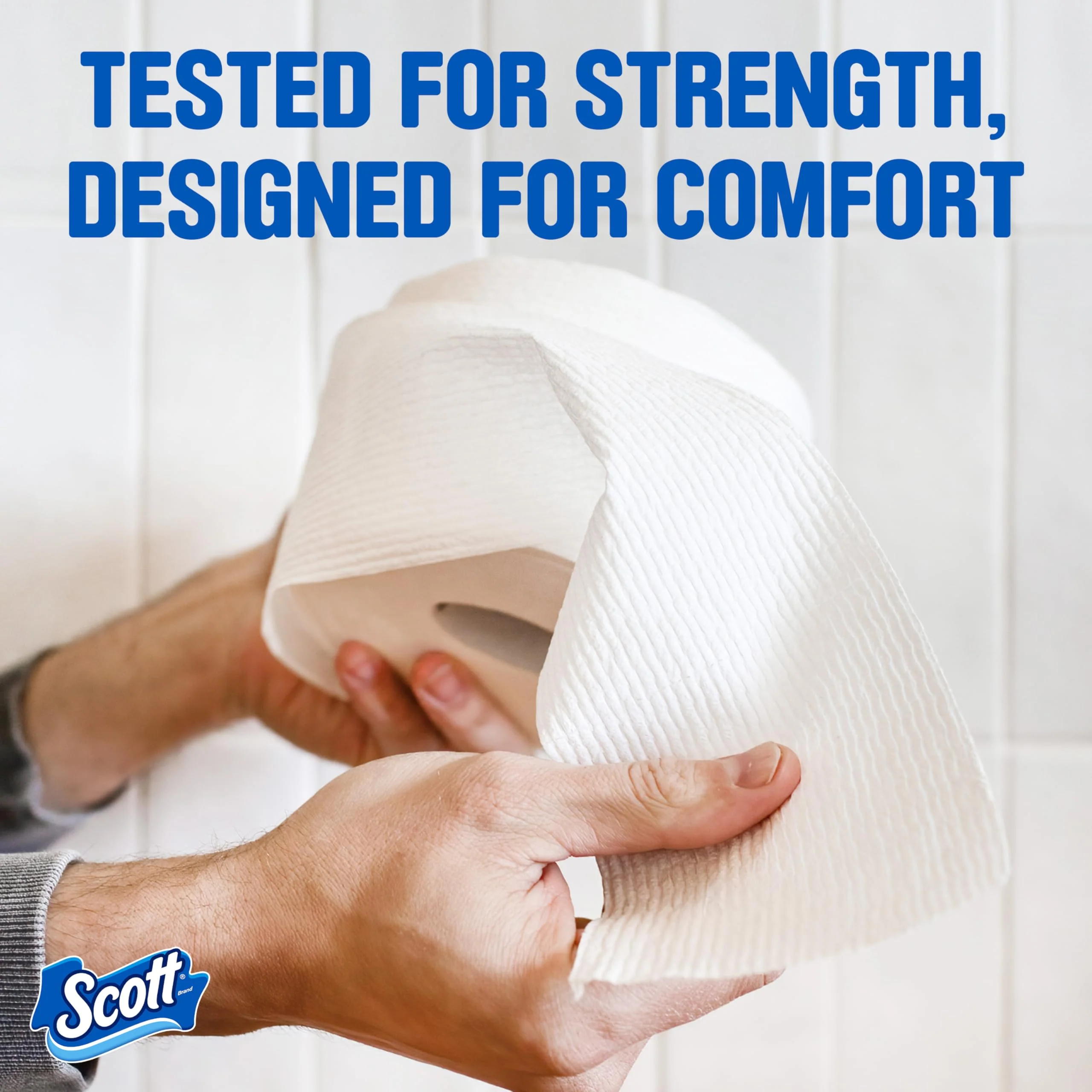 Scott ComfortPlus Toilet Paper, 48 Double Rolls, 231 Sheets per Roll, Septic-Safe, 1-Ply Toilet Tissue - Image 7