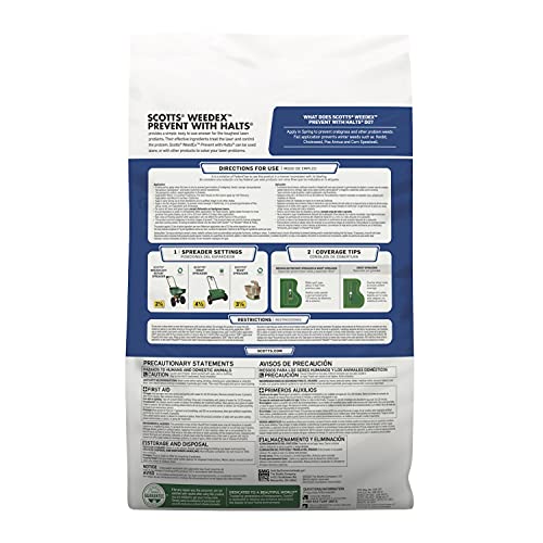 Scotts WeedEx Prevent with Halts, Crabgrass Preventer, Pre-Emergent Grassy Weed Killer, 5,000 sq. ft., 10.06 lbs. - Image 4