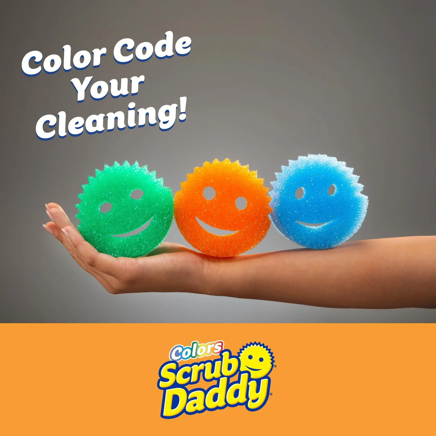 Scrub Daddy Scratch-Free Multipurpose Kitchen Sponges - Bulk Dish Sponges for Kitchen, Bathroom, Household Cleaning & More - Made with BPA-Free Polymer Foam (7 Count) - Image 8