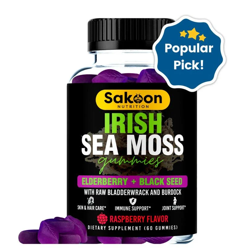 Sea Moss Gummies With Elderberry & Black Seed Oil - Image 2