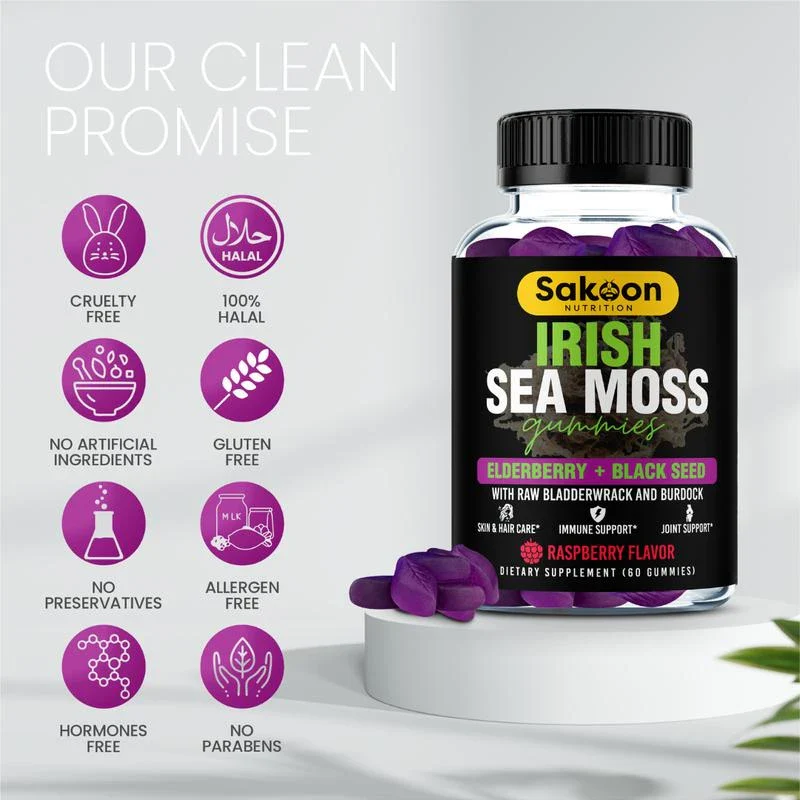 Sea Moss Gummies With Elderberry & Black Seed Oil - Image 7